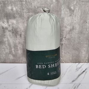 Cosy House Collection 100% Bamboo SILVER KING Sheet Set Corner‎ Straps